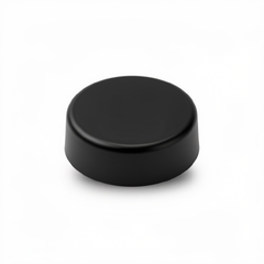8.0" Black Round Flat Piling Cap for dock pilings