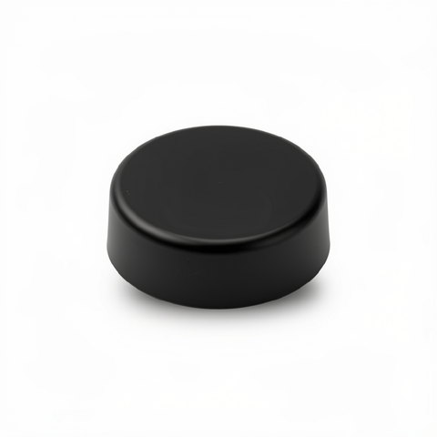 6.5" Black Round Flat Piling Cap for dock pilings