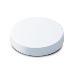 9.0" White Round Flat Piling Cap - dock piling cap