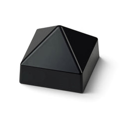 5.5" x 5.5" Black Square Cone Piling Cap for dock pilings
