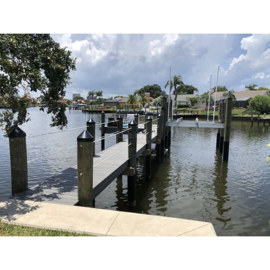 10.0" Black Round Cone Piling Cap - piling caps on dock pilings
