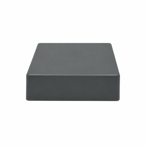 5-1/2" x 5-1/2" Dark Gray Flat Square Piling Cap - dock piling cap