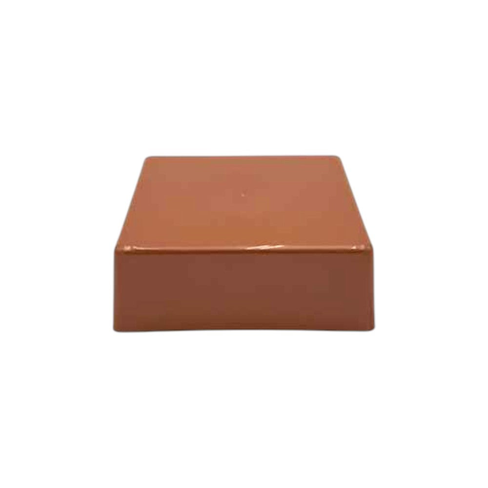 5 1/2" x 5 1/2" Copper Flat Square Piling Cap for dock pilings
