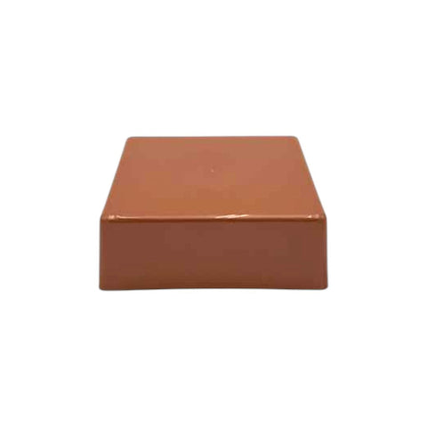5 1/2" x 5 1/2" Copper Flat Square Piling Cap for dock pilings