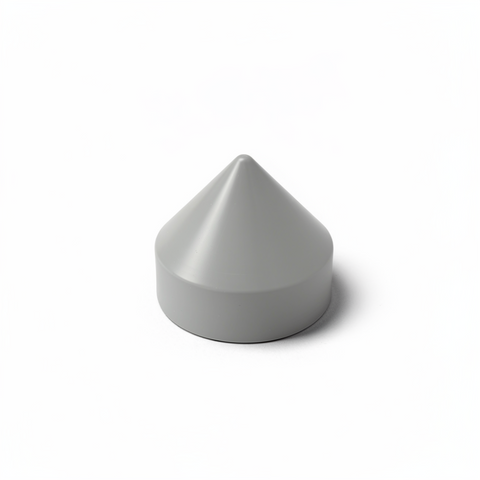 Piling Cap - Light Gray Cone (Polypropylene) 11.0" Round for dock pilings