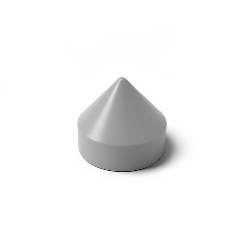 9-1/2" Light Gray Cone Round Piling Cap for dock pilings