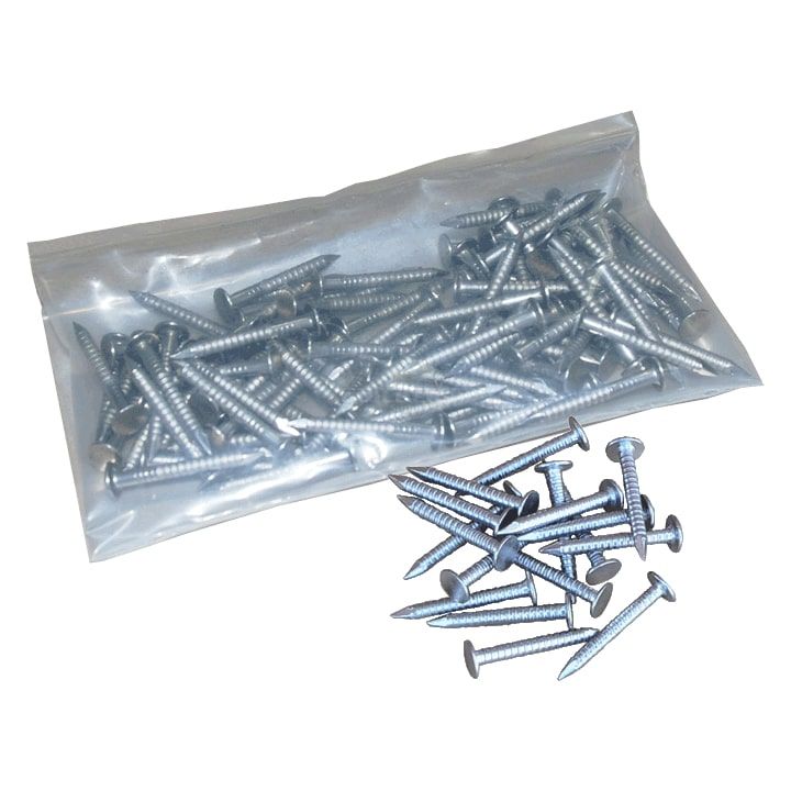 3d (1-1/4") 10 Ga. Ring Shank Roofing Nails, 316 Stainless (50 Pieces) - piling cap fasteners