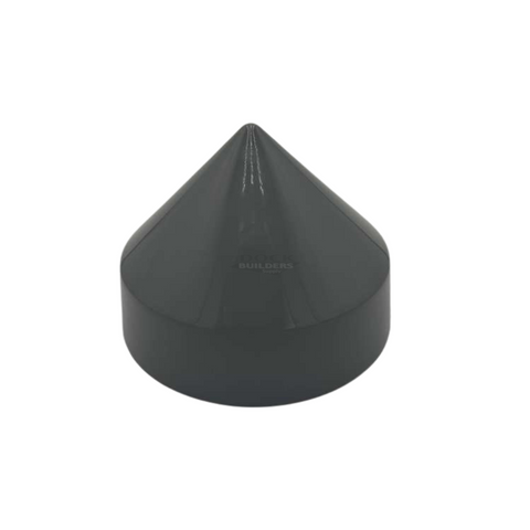 7" Dark Gray Cone Round Piling Cap for dock pilings