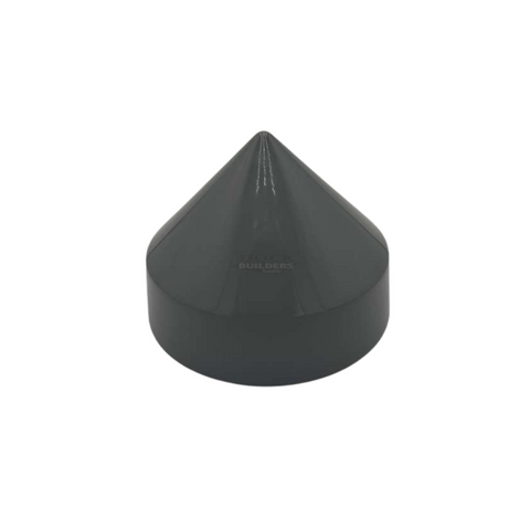 8" Dark Gray Cone Round Piling Cap for dock pilings