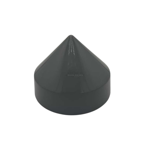10" Dark Gray Cone Round Piling Cap for dock pilings