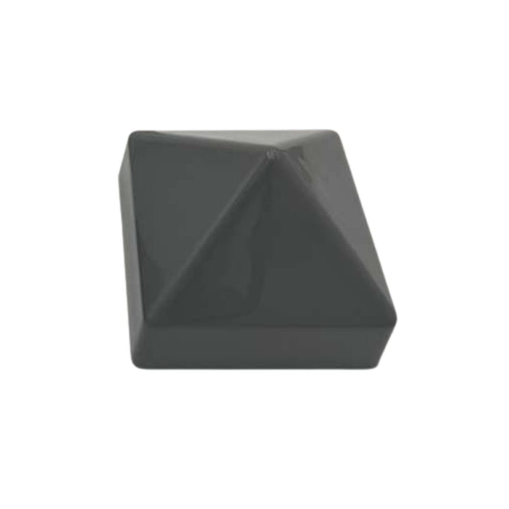 5.5" x 5.5" Dark Gray Square Cone Piling Cap - dock piling cap
