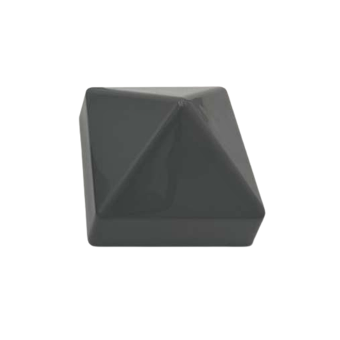 5.5" x 5.5" Dark Gray Square Cone Piling Cap - dock piling cap