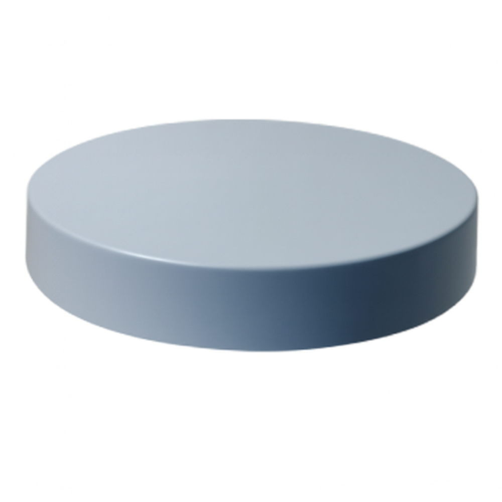 12 inch Light Gray Flat Piling Cap - Polypropylene for dock pilings