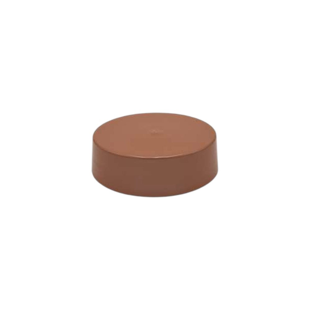 7" Copper Flat Round Piling Cap for dock pilings