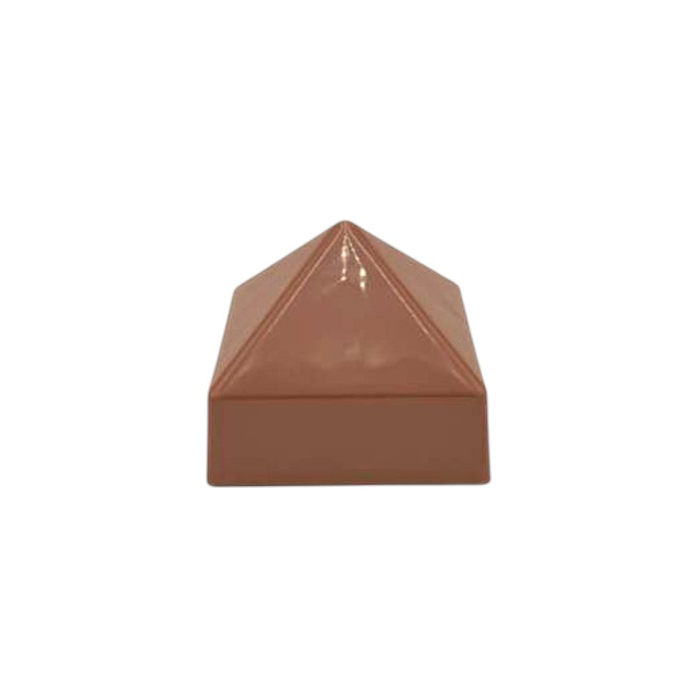5-1/2" x 5-1/2" Copper Cone Square Piling Cap for dock pilings