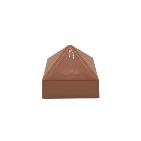 5-1/2" x 5-1/2" Copper Cone Square Piling Cap for dock pilings