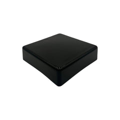 3.5" x 3.5" Black Square Flat Piling Cap - dock piling cap