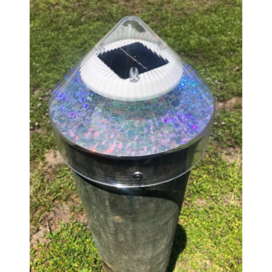 Halo Solar DokLite Floor (11 inch), solar LED piling cap light