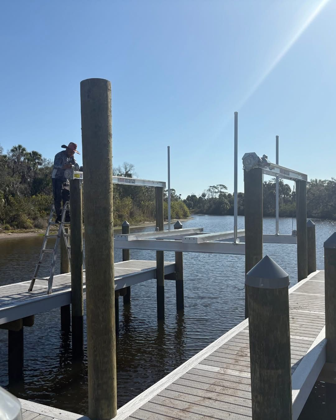 8.5" Light Gray Cone Piling Cap - dock piling caps