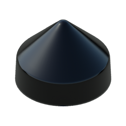 8.0" Black Round Cone Piling Cap for dock pilings