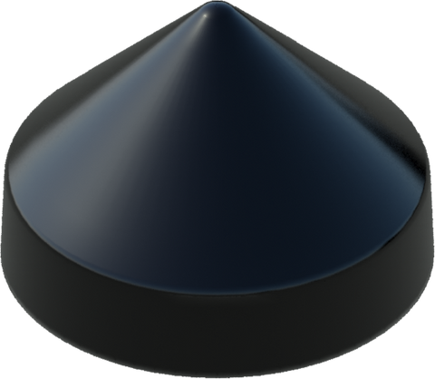 11.0" Black Round Cone Piling Cap for dock pilings