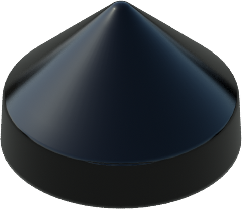 11.5" Black Round Cone Piling Cap for dock pilings