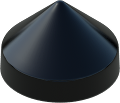 12.0" Black Round Cone Piling Cap for dock pilings