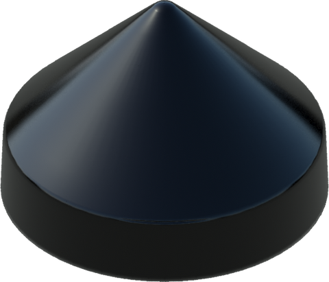12.5" Black Round Cone Piling Cap for dock pilings