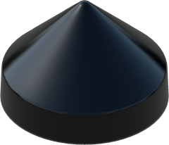 13.0" Black Round Cone Piling Cap for dock pilings