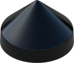 14.0" Black Round Cone Piling Cap for dock pilings