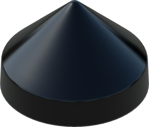 14.0" Black Round Cone Piling Cap for dock pilings