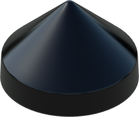 14.5" Black Round Cone Piling Cap for dock pilings