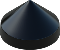 15.0" Black Round Cone Piling Cap for dock pilings