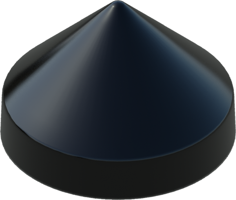 15.0" Black Round Cone Piling Cap for dock pilings