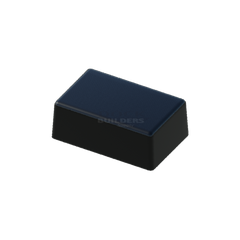 3.5" x 5.5" Black Square Flat Piling Cap - dock piling cap