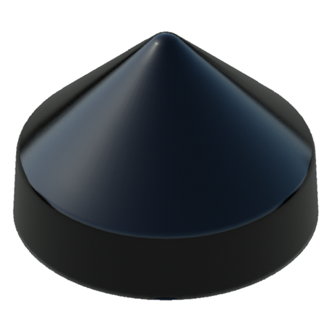 18.0" Black Round Cone Piling Cap for dock pilings